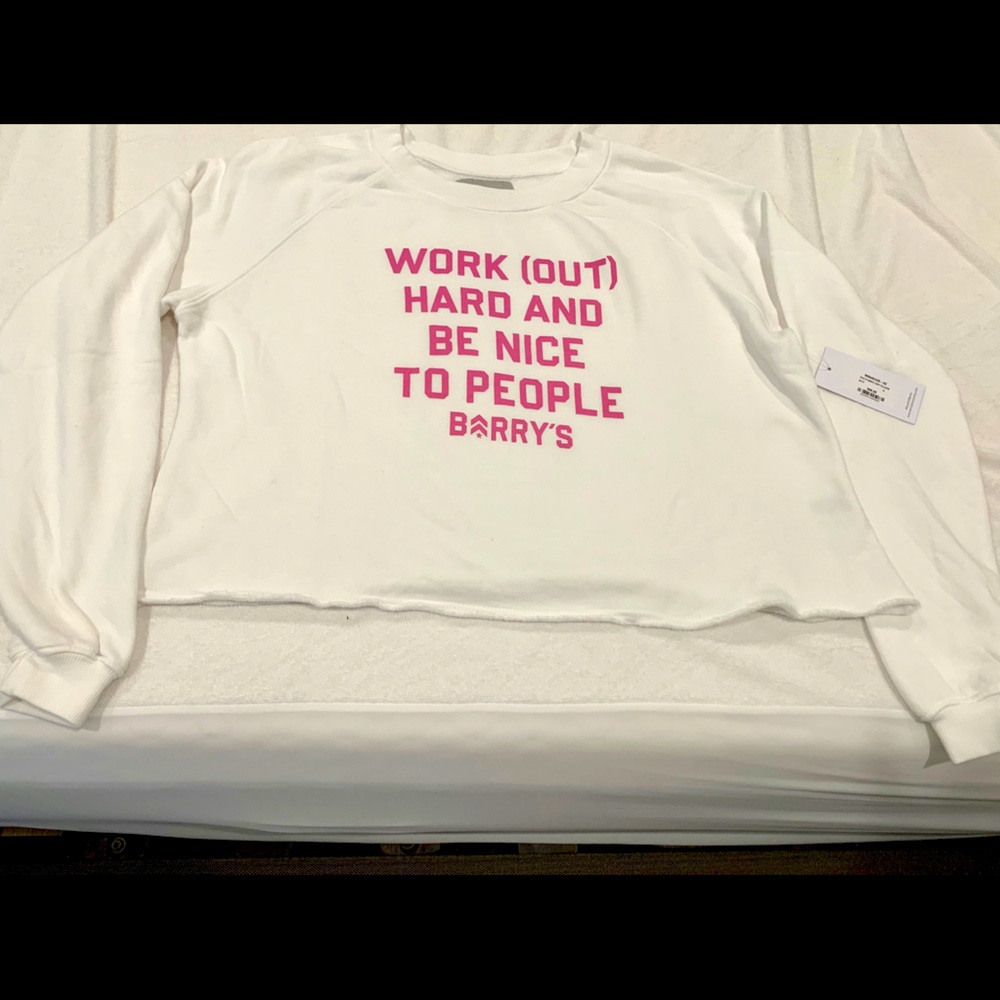 Barry’s Fit Work Out Cropped Small Sweatshirt